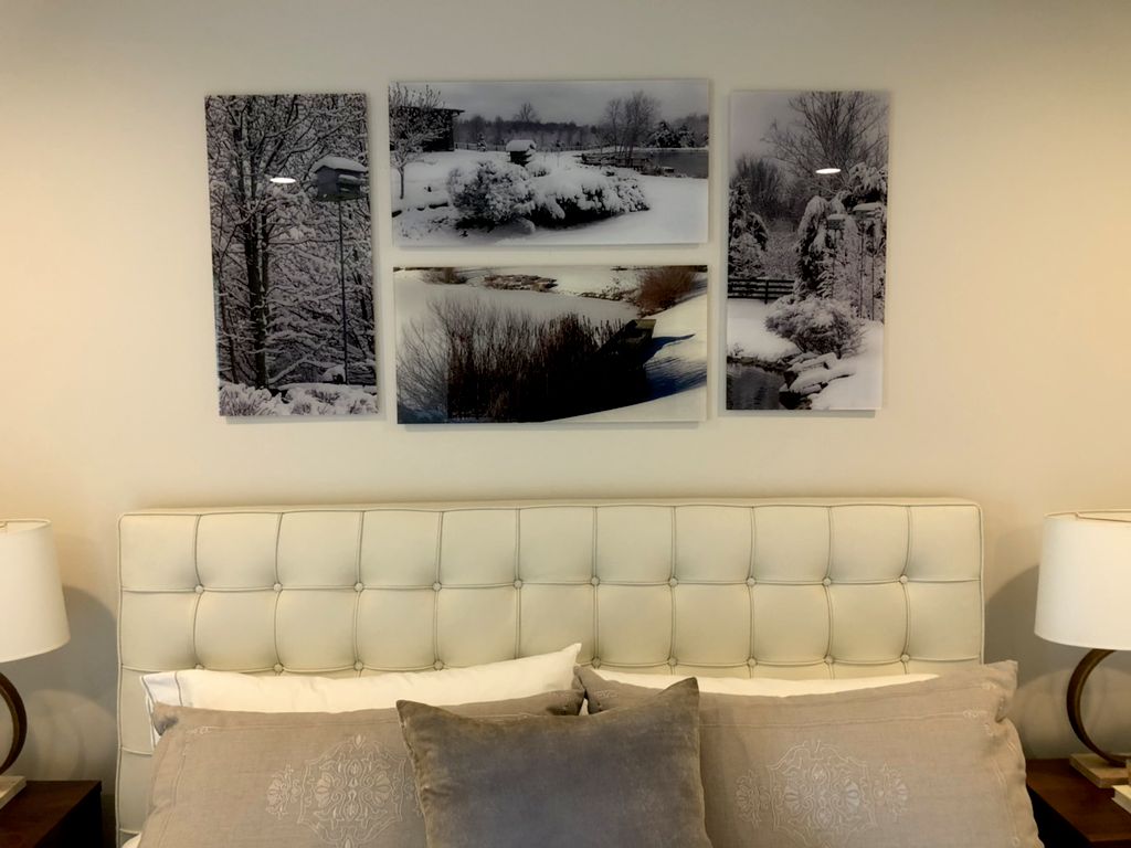 Wall mounted photography.