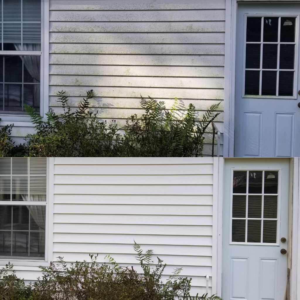 House Soft Wash Before & After