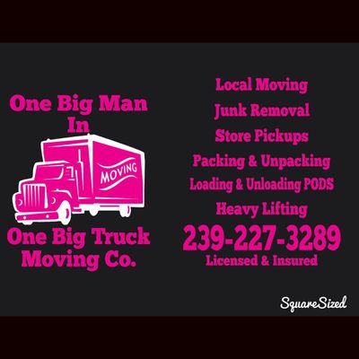 Avatar for One Big Man In One Big Truck Moving Co.