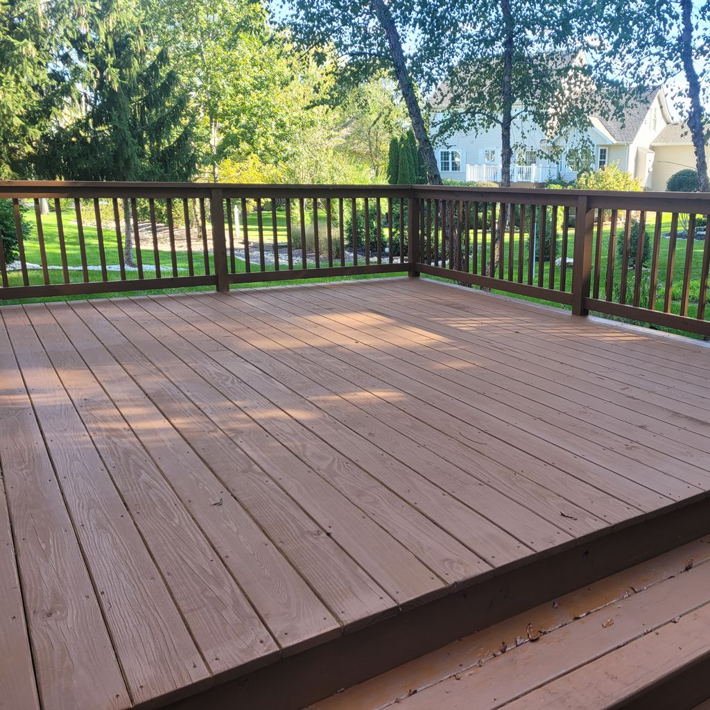 Deck Staining and Sealing project from 2021