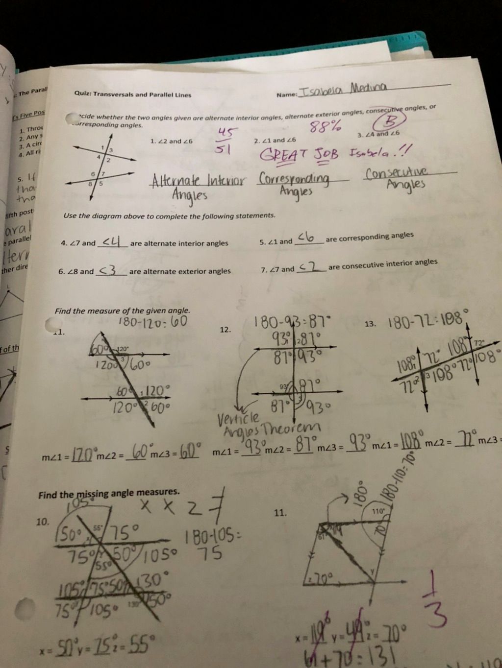 My 14 y/o was failing Geometry and behind on assig