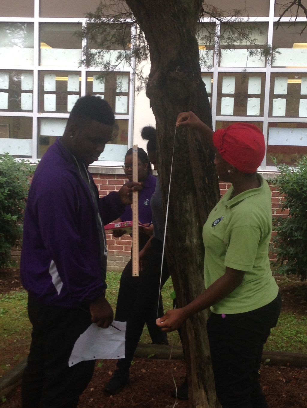 Students collecting data- always like to get stude