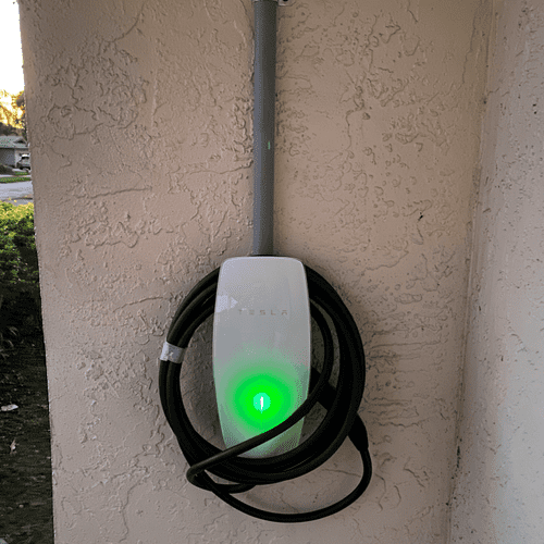 Tesla charger installation 