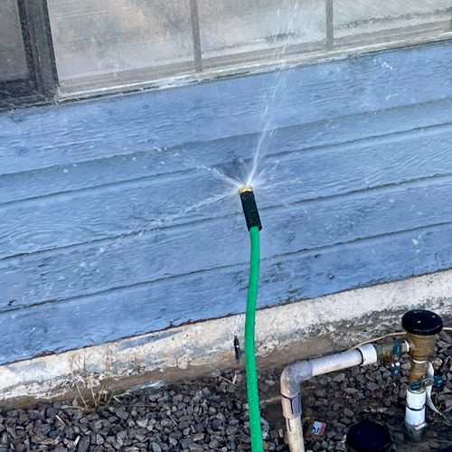 Leaking hose bib 