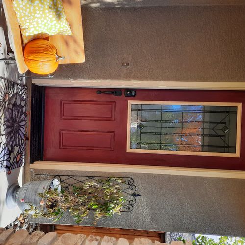 Mike did an awesome job installing door glass on o