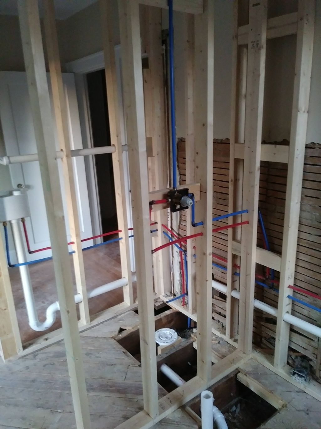 bedroom turned into master bath