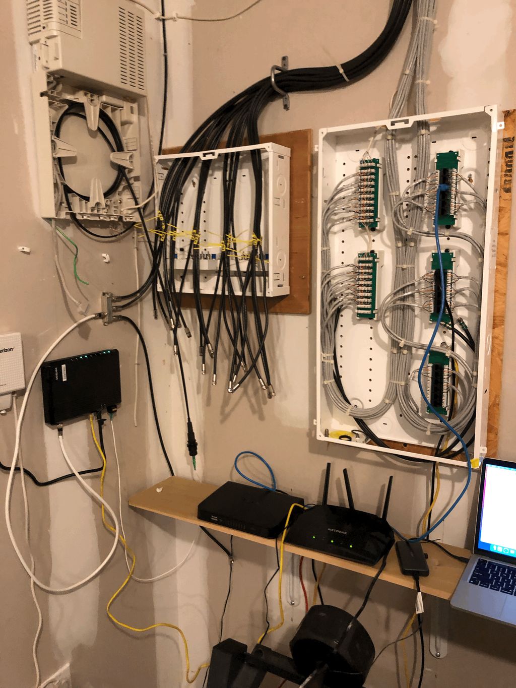 Customer's pre-existing network hub. I set up an u