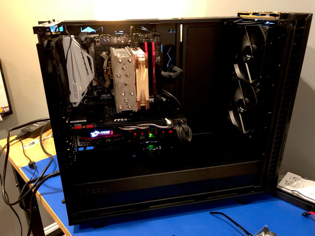 Gaming PC after teardown,  deep cleaning and prope