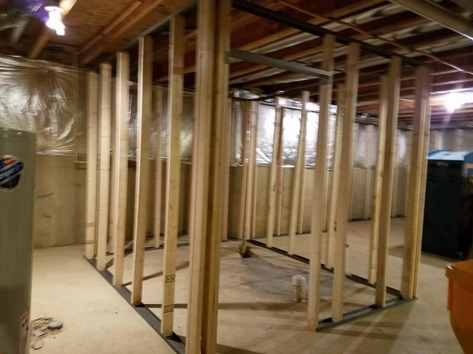 Framing in Bathroom