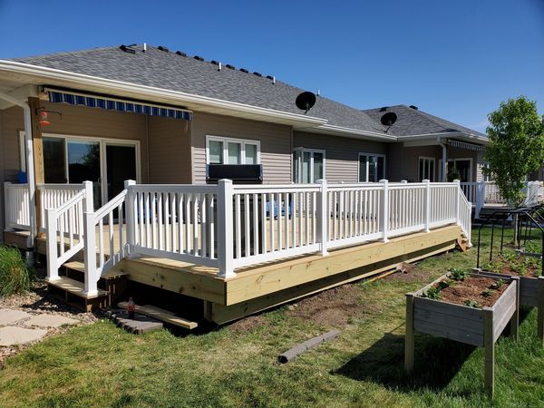 Large Deck and Railing 