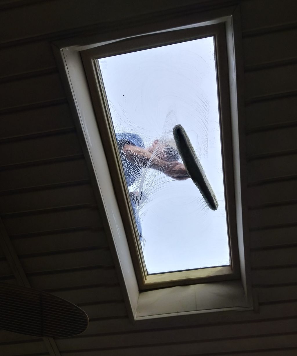 We clean skylights too!/Before