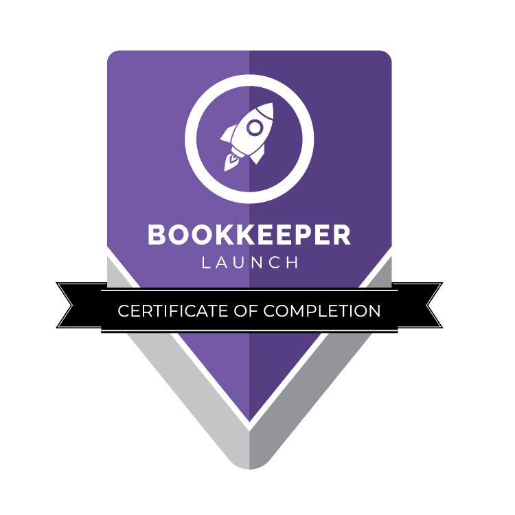 Bookkeeper Launch Certificate of Completion