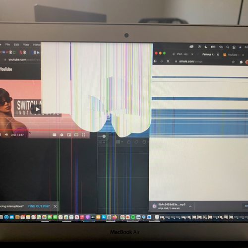 My MacBook screen was broken shortly before an exa
