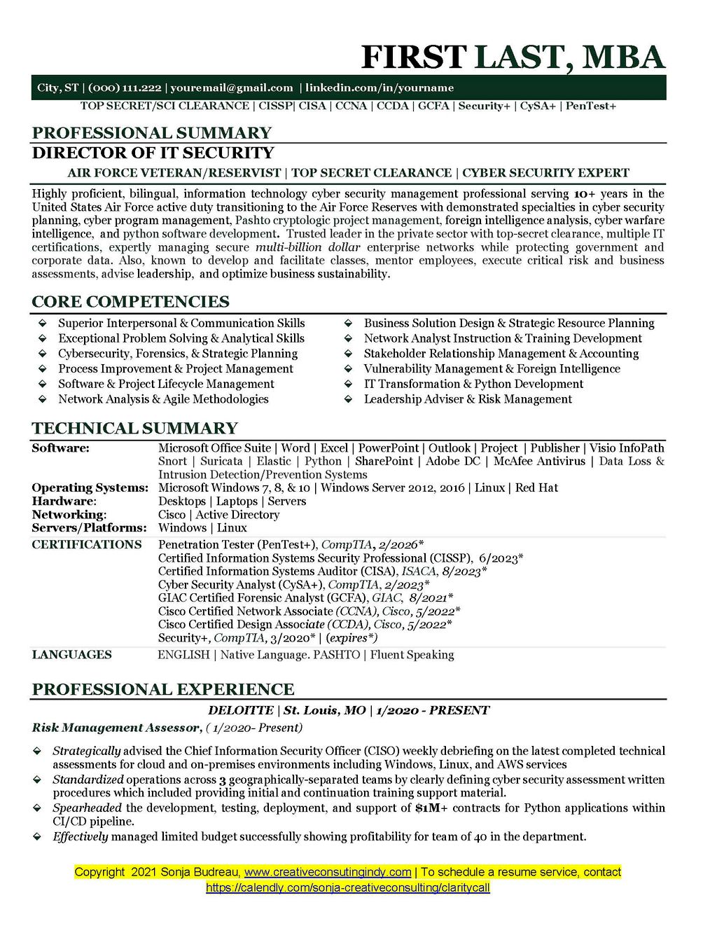 Director of IT Sec pg. 1