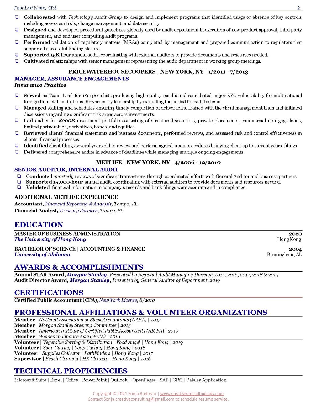 VP of Op Risk & Comp. pg 2