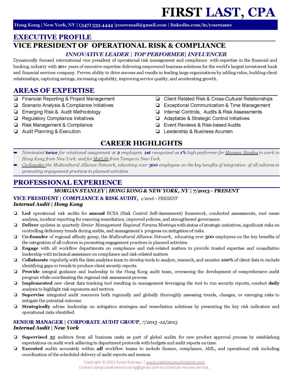 VP of Op Risk & Comp. pg 1