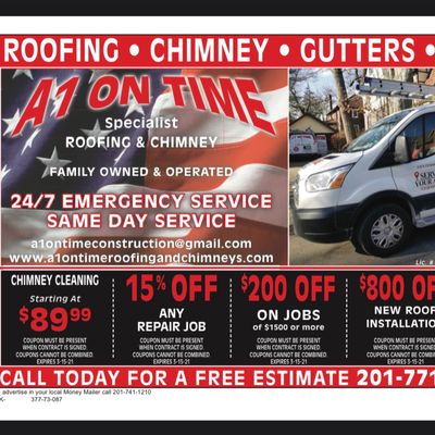 Avatar for A1 ON TIME ROOFING AND CHIMNEY LLC