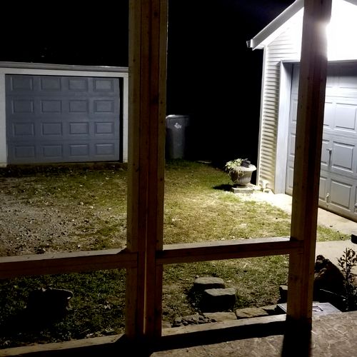 They are still finishing up the porch, but very pl