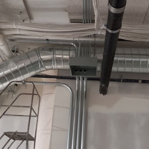 Panel install with 2" conduit. (San Francisco, CA)