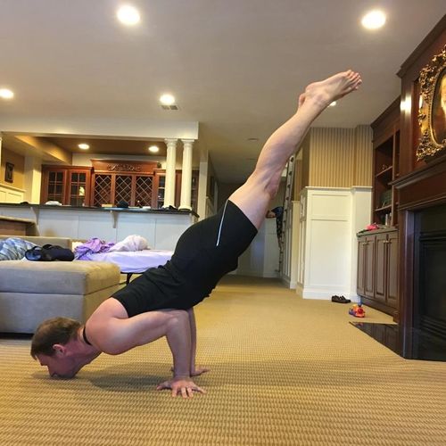 I was just starting out with group yoga classes in