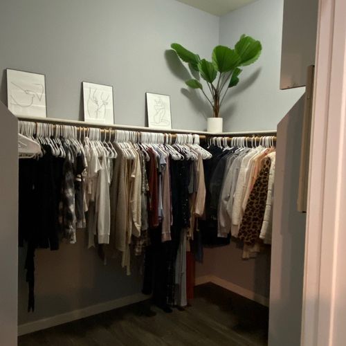 I was just absolutely blown away how my
closet loo