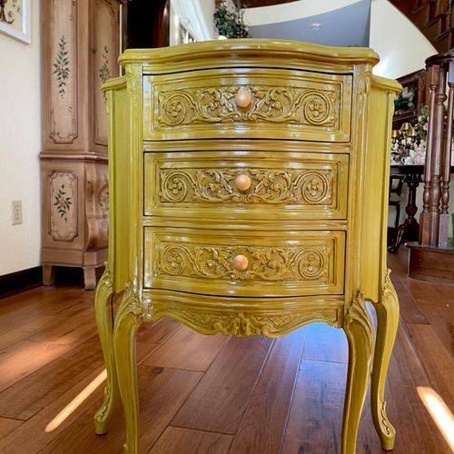 I had two antique nightstands custom painted to ma