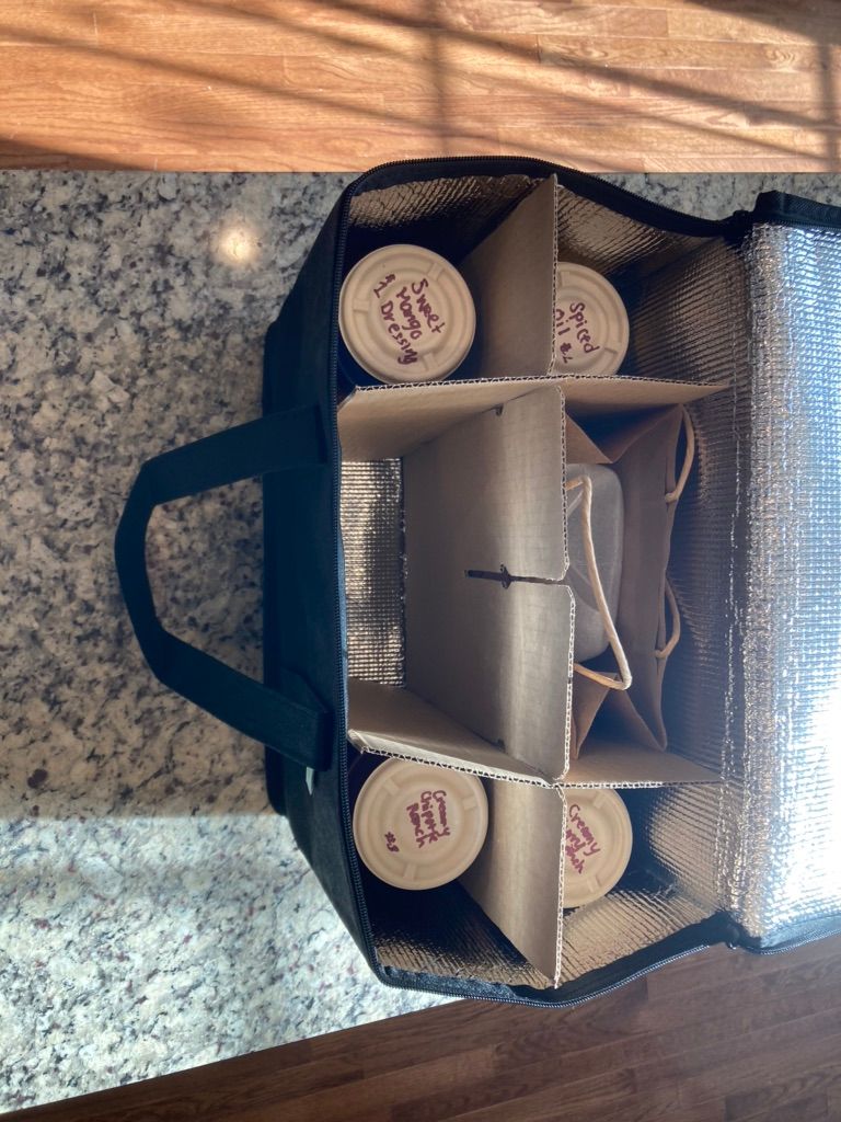 Getting ready to deliver to a first time customer 