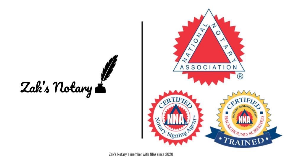 Zak's Notary is an NNA member