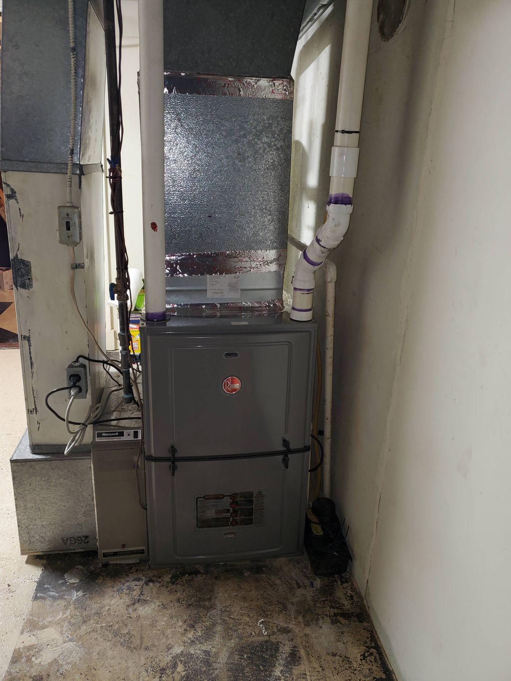 92% 85,000 btu natural gas Furnace install on Nove