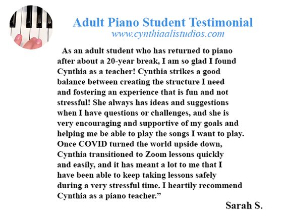 Adult Student Testimonal #1