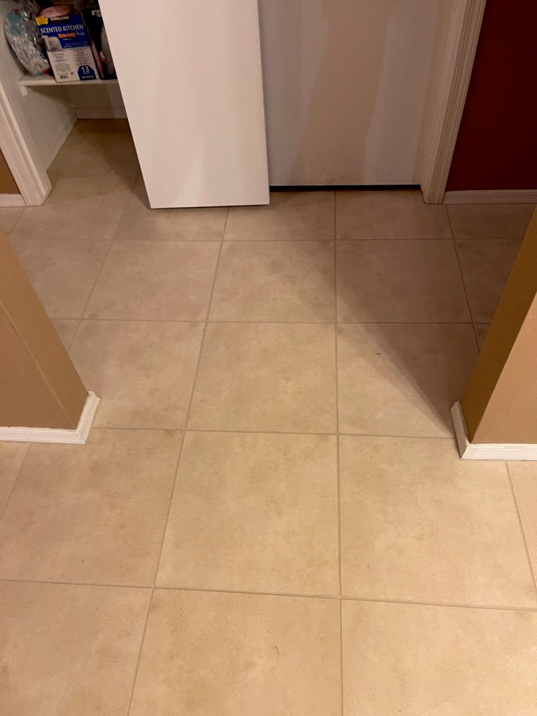 Removed sealer coating/cleaned/grout color sealed