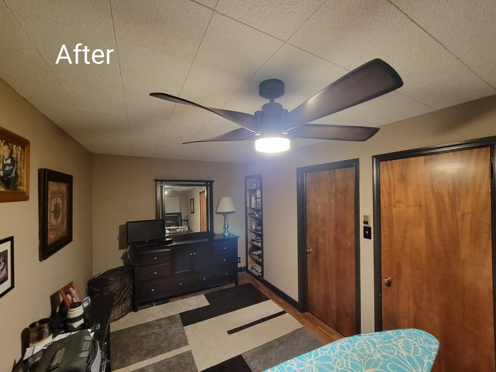 Finished project after wallpaper removal and paint