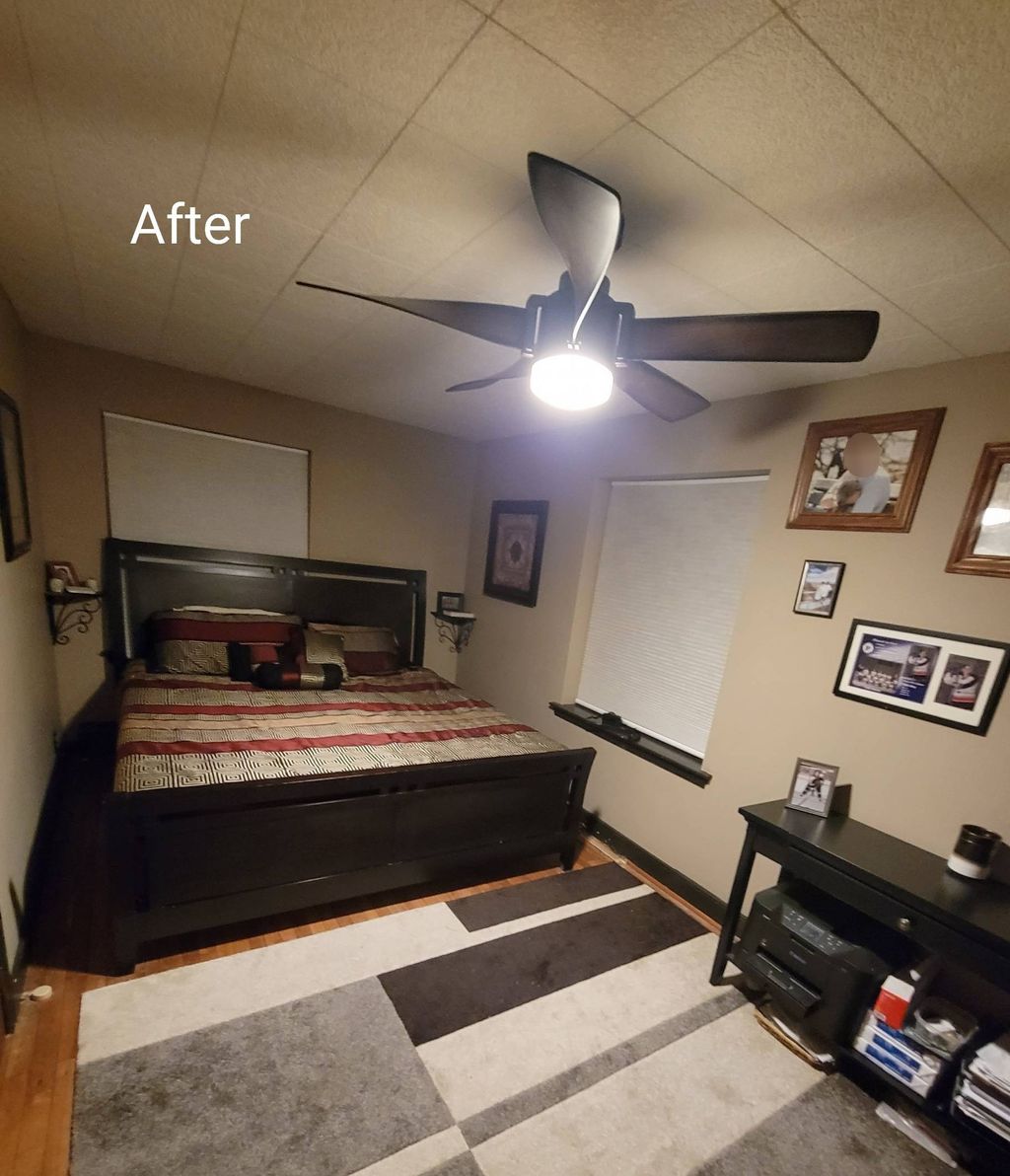 Finished project after wallpaper removal and paint
