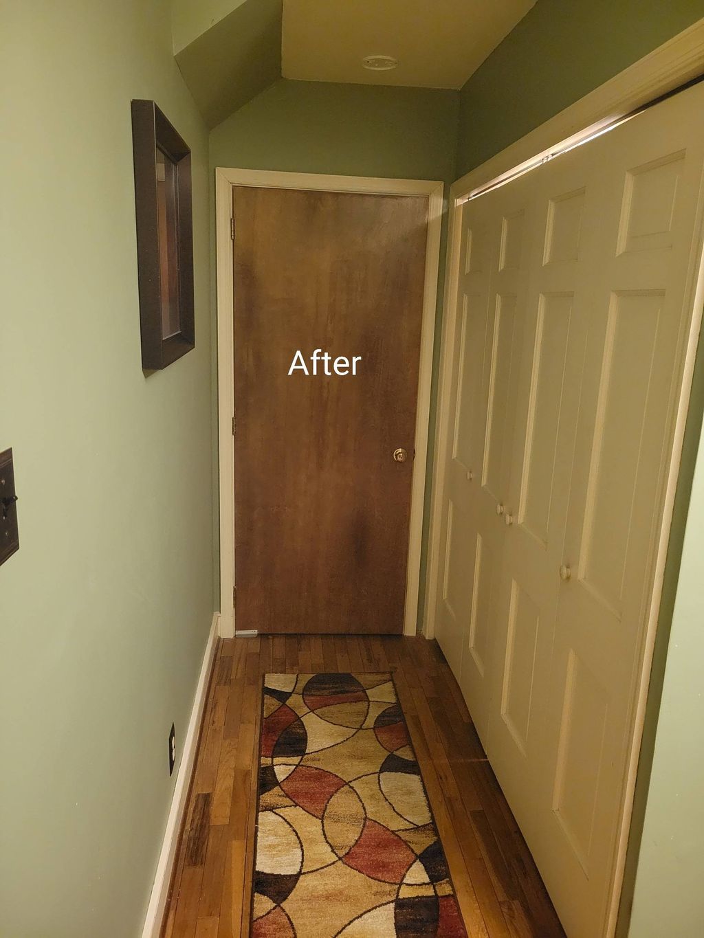 Finished project after wallpaper removal and paint