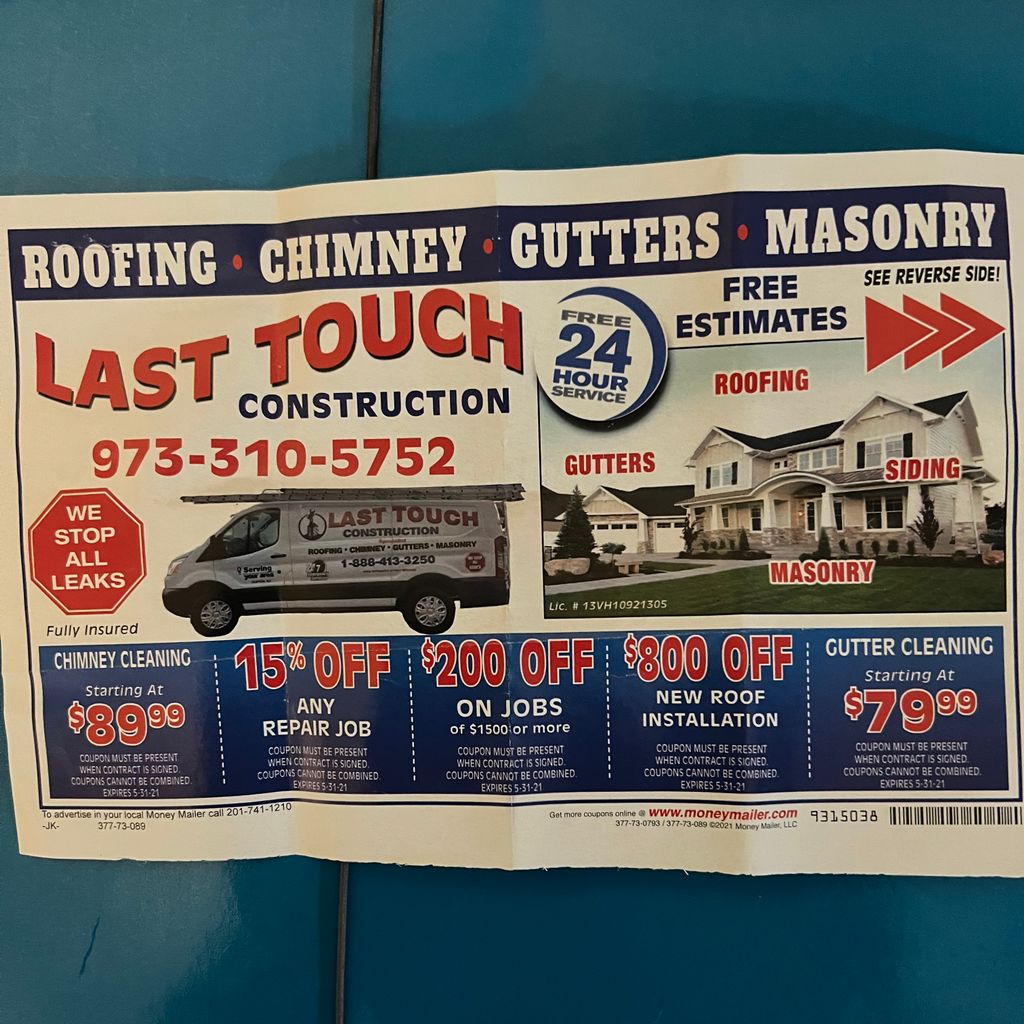 Last touch construction