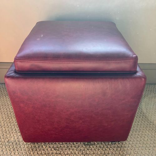 I had two small ottoman's reupholstered in leather
