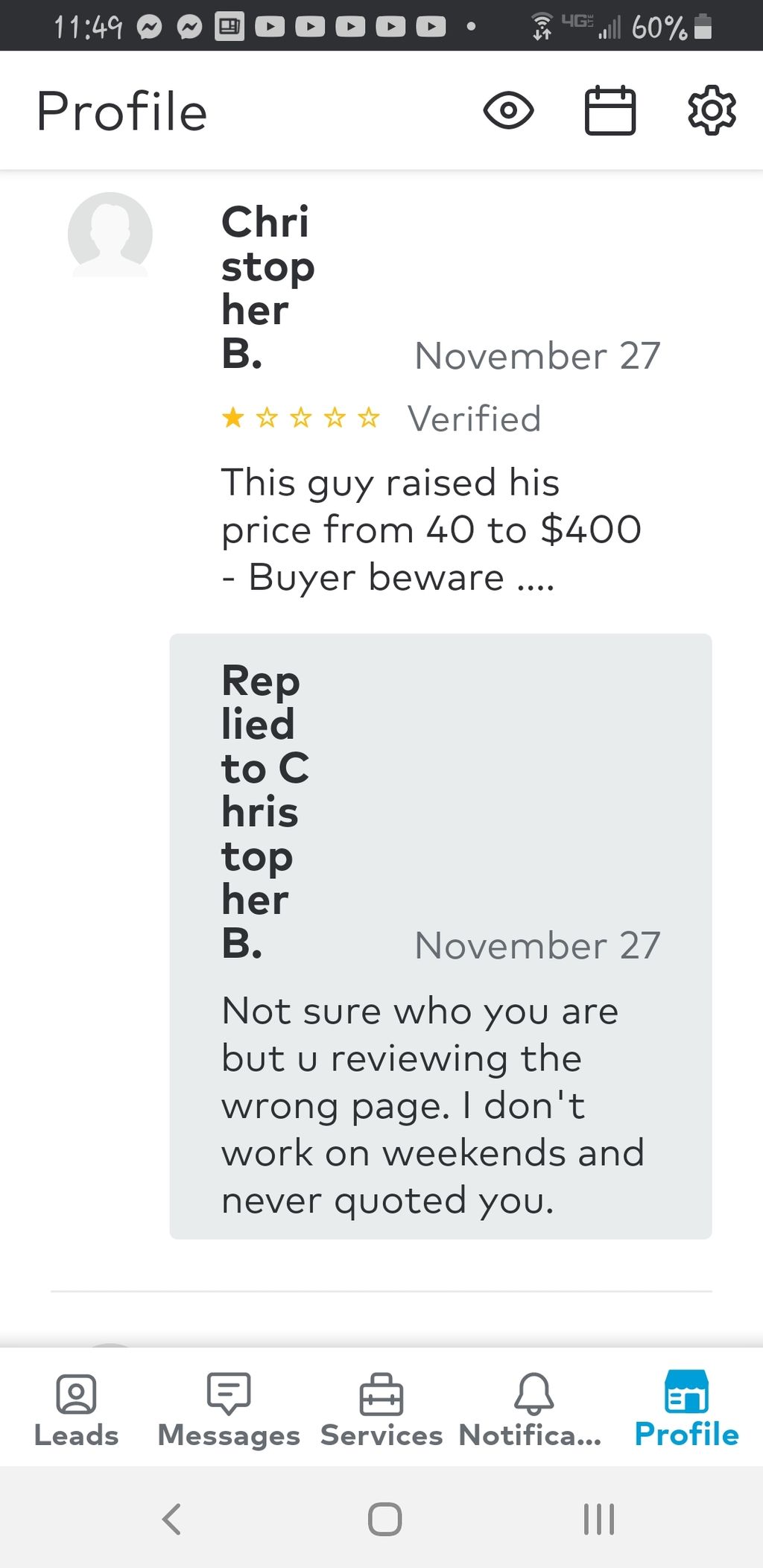 Beware Pro's. This person is up to no good