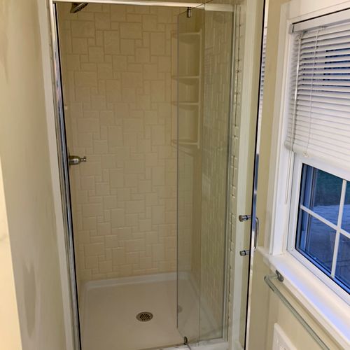 Replacement shower in Worcester, MA