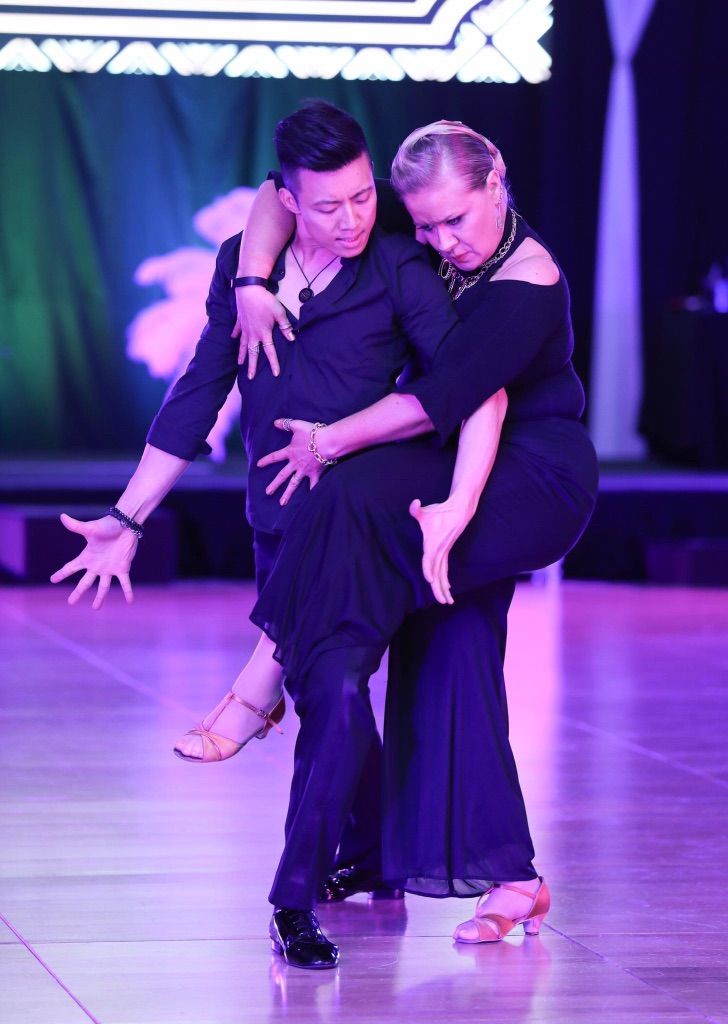 Anne and I performing in the Professional/ Amateur