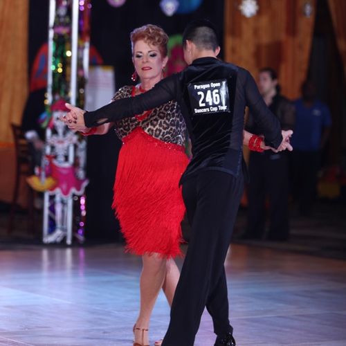 Donna and I dancing at the Professional/ Amateur R
