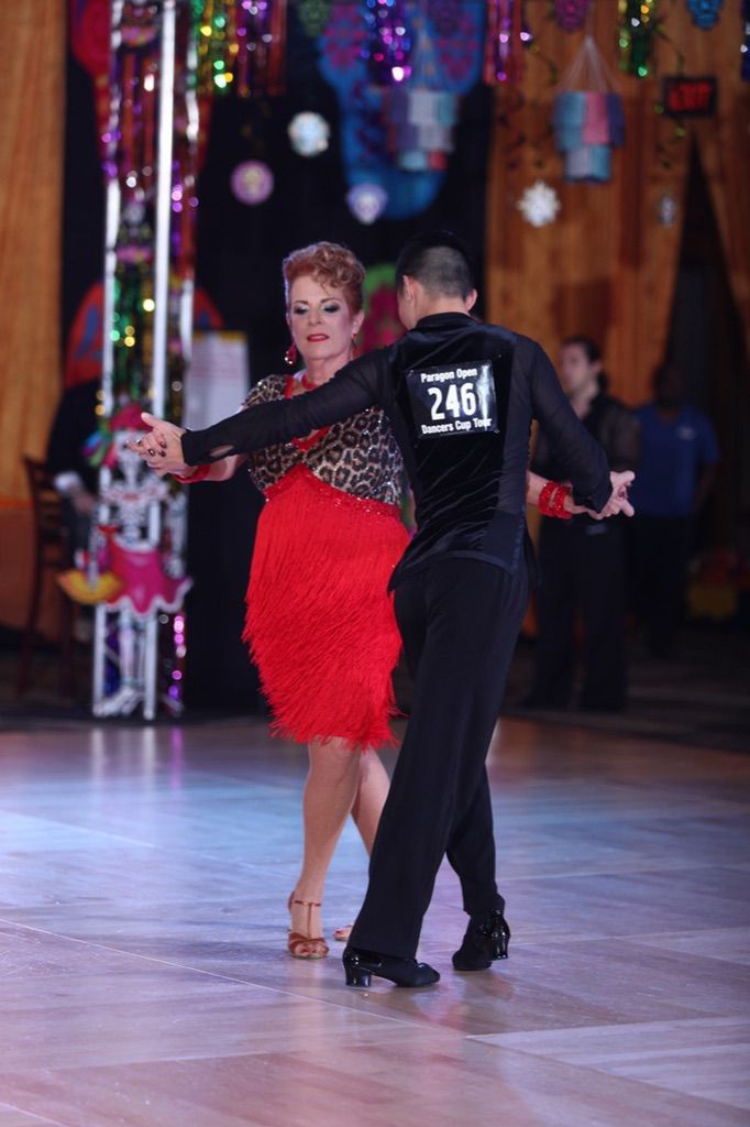 Donna and I dancing at the Professional/ Amateur R