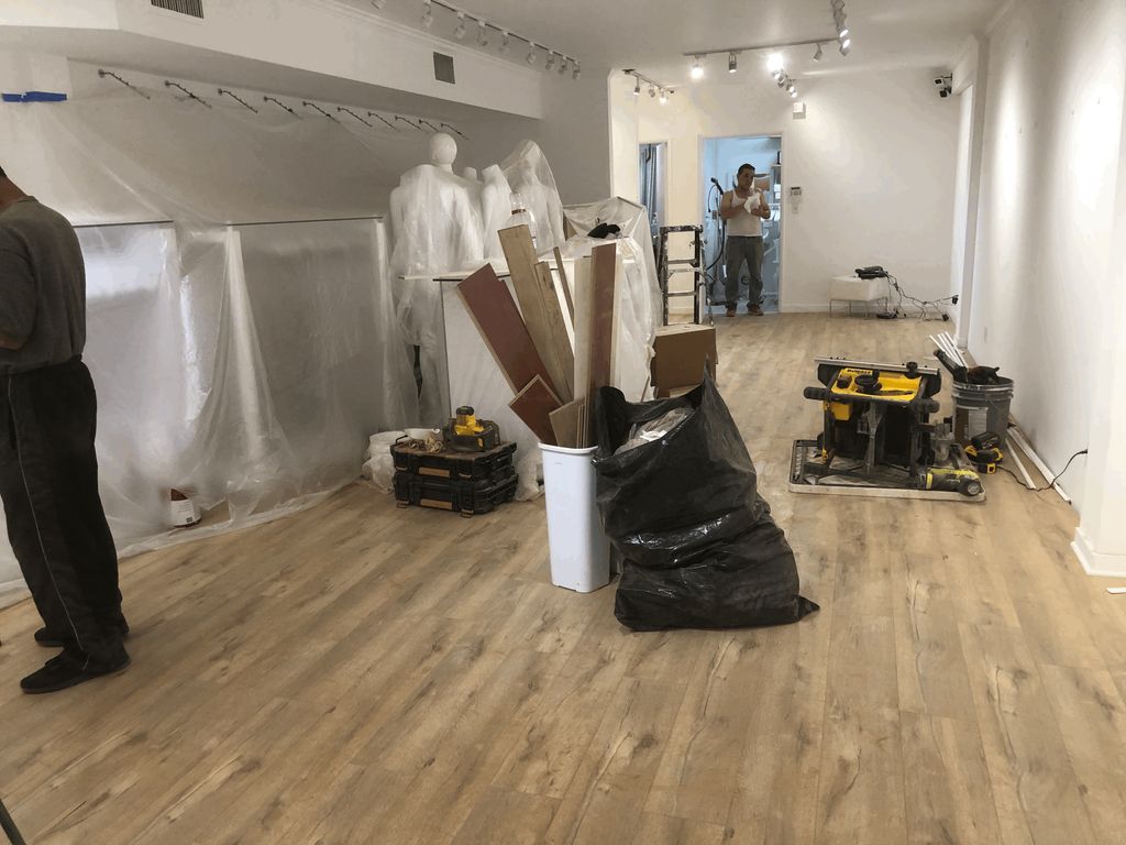 Showroom floor installation 