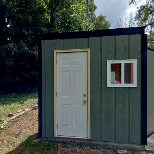 painted shed