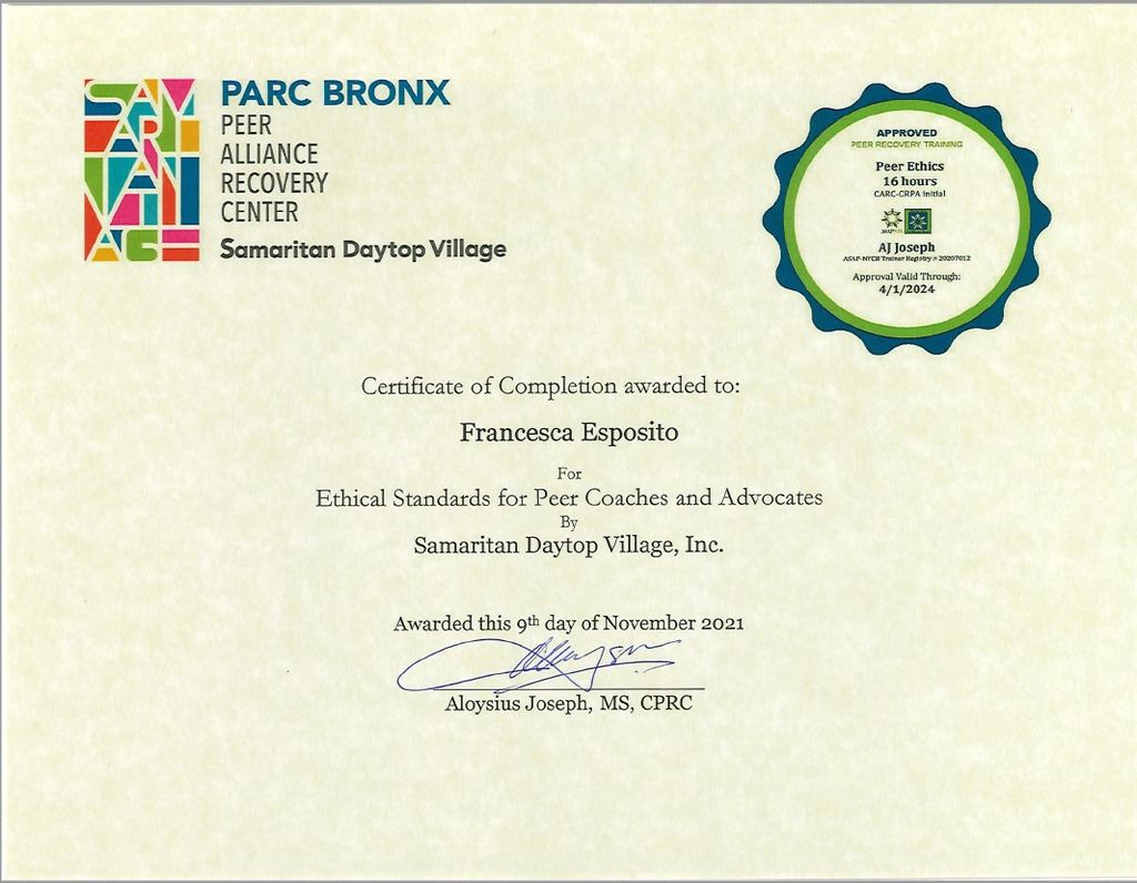 NYS ASAP NYCB Ethics Certification