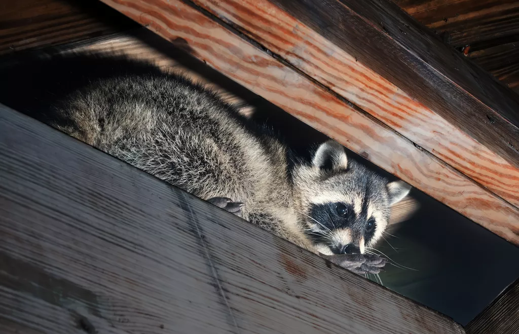 racoon in the attic