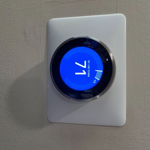 Billy installed our 2 Nest Thermostats. He was on 