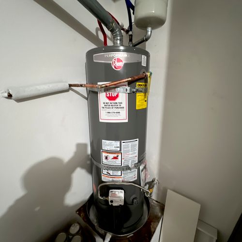 Bill replaced our water heater. He went above and 