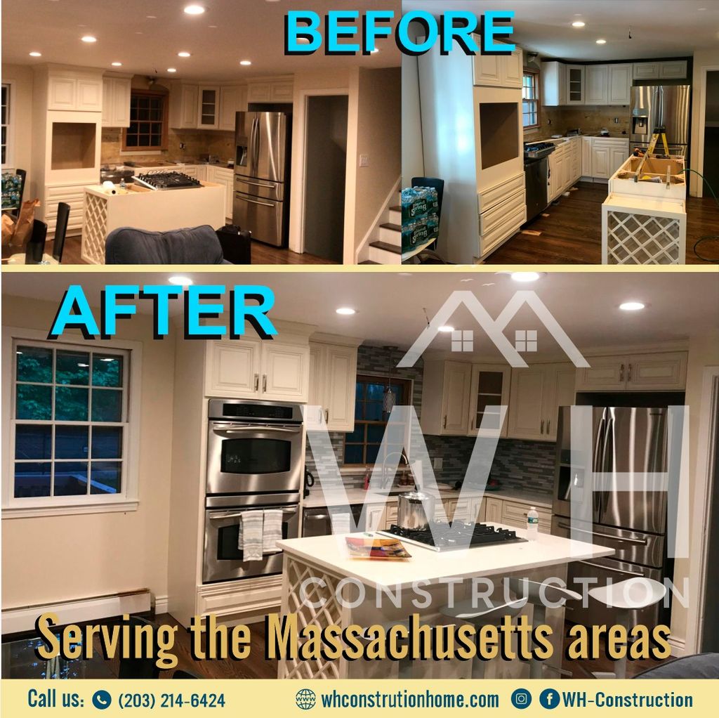 before and after kitchen update