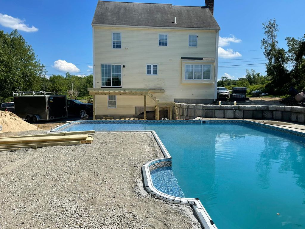 deck and pool