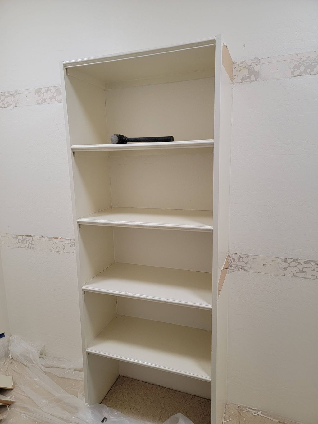 Closet Shelf removal, prepping for California clos